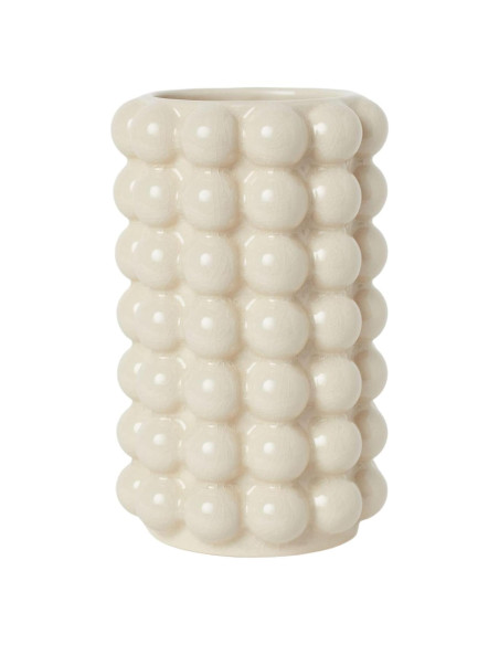 Jarrón Burbuja Cerámica Beige 21.6cm Decoración Moderna Jarrón Burbuja Cerámica Beige 21.6cm Decoración Moderna