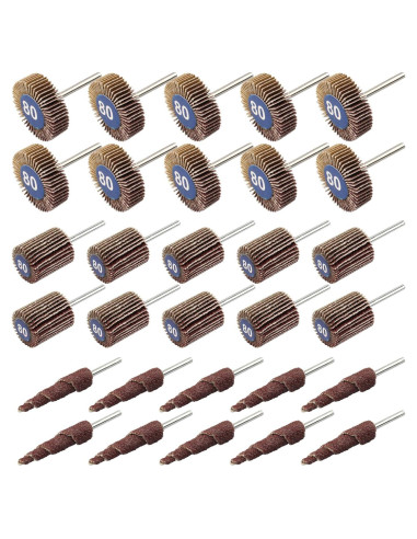 30 Ruedas de Lijado con Aletas Mixiflor 32mm y 20mm