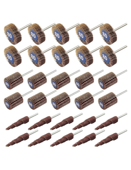 30 Ruedas de Lijado con Aletas Mixiflor 32mm y 20mm 30 Ruedas de Lijado con Aletas Mixiflor 32mm y 20mm