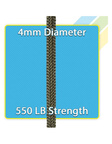 Cuerda Paracord 550 de 15.24 m - Paracord de la Costa Oeste
