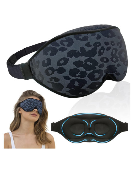 Máscara para Dormir FOX-TECH 100% Opaca Leopardo Máscara para Dormir FOX-TECH 100% Opaca Leopardo