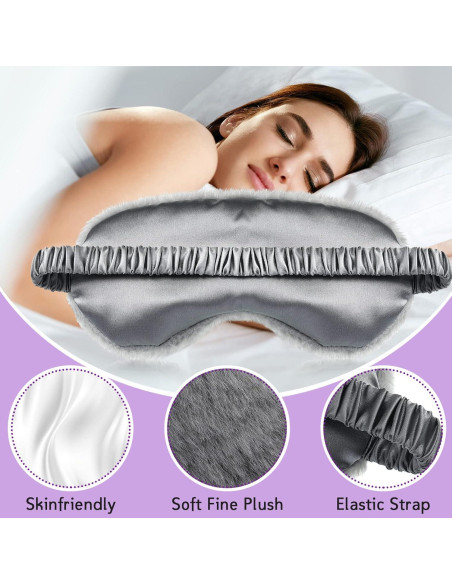Máscaras de Ojos de Felpa 3 Pcs Yahenda - Suaves y Cómodas Máscaras de Ojos de Felpa 3 Pcs Yahenda - Suaves y Cómodas