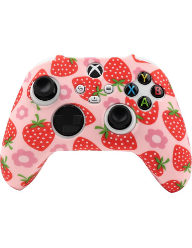 Funda de Silicona Antideslizante RALAN para Controlador Xbox Series Rosa