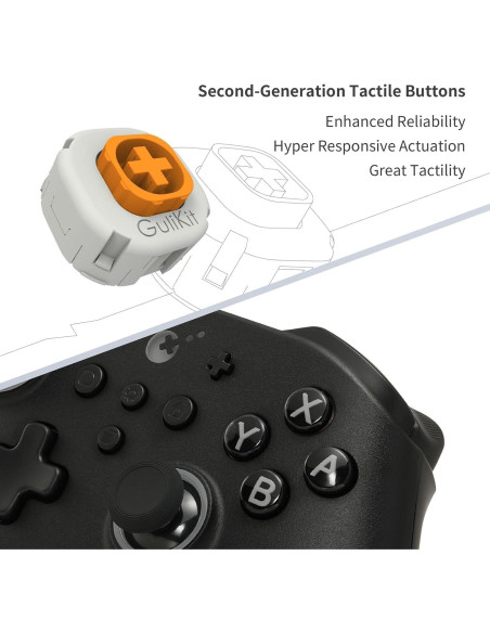 Controlador GuliKit KK3 Pro - Joysticks Hall, 1000Hz, Negro Controlador GuliKit KK3 Pro - Joysticks Hall, 1000Hz, Negro