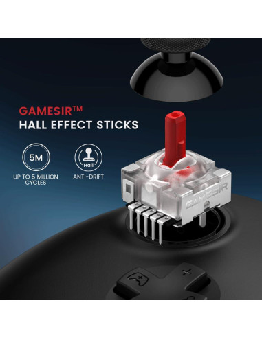 Controlador GameSir G7 HE para Xbox y PC - Negro