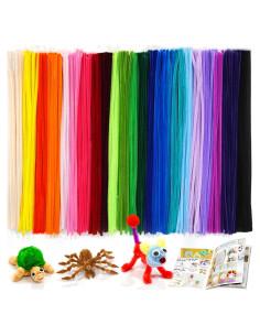 Limpiapipas URADIART 450 pcs 30 Colores Chenille 6mm x 30.48 cm