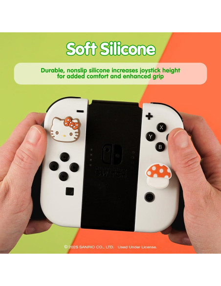 Tapas de Pulgar Hamee Hello Kitty y My Melody Hongo para Switch Tapas de Pulgar Hamee Hello Kitty y My Melody Hongo para Switch