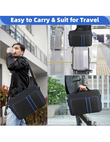 Funda de Transporte Cownmca para PS5 - Bolsa Negra 42x29x17 cm