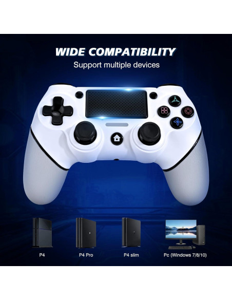 Controlador Inalámbrico EasEasy para PS4/Pro/Slim/PC 1000mAh Controlador Inalámbrico EasEasy para PS4/Pro/Slim/PC 1000mAh
