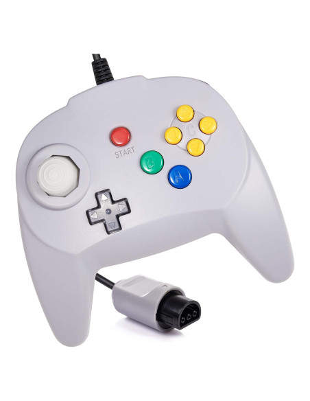 Controlador Mini Retro N64 KIWITATA Gris - Compatible Nintendo 64 Controlador Mini Retro N64 KIWITATA Gris - Compatible Nintendo 64