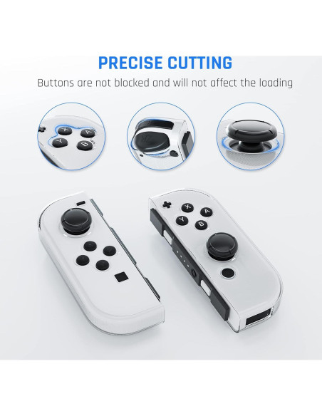 Funda Transparente TPU Suave RHOTALL para Joycon Nintendo Switch Funda Transparente TPU Suave RHOTALL para Joycon Nintendo Switch