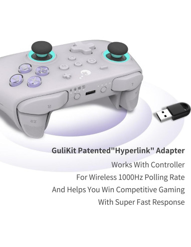 Controlador GuliKit KK3 Max Inalámbrico para Switch/PC/Android