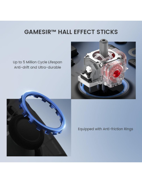 GameSir Super Nova Controlador Inalámbrico para PC/Switch/iOS/Android - Joystick RGB, 1000Hz, Batería 1000mAh GameSir Super Nova Controlador Inalámbrico para PC/Switch/iOS/Android - Joystick RGB, 1000Hz, Batería 1000mAh