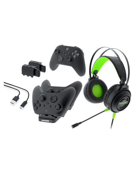 Kit de Accesorios para Xbox Series XS dreamGEAR - Auriculares 50mm, Cargador Doble, 2 Baterías Kit de Accesorios para Xbox Series XS dreamGEAR - Auriculares 50mm, Cargador Doble, 2 Baterías