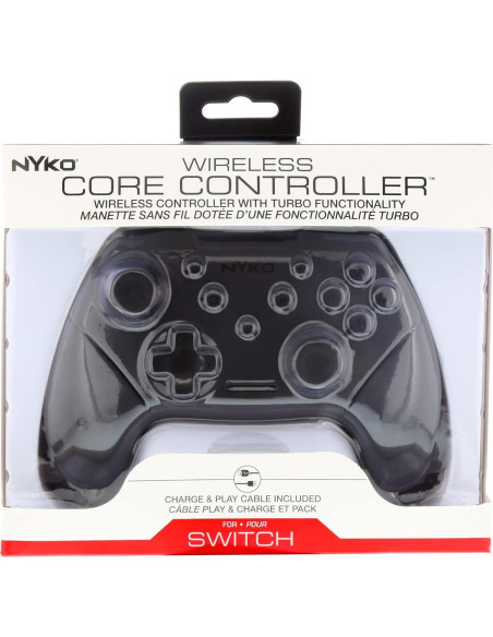 Controlador Inalámbrico Nyko Core para Nintendo Switch - Turbo, Ergonomía, Carga USB-C Controlador Inalámbrico Nyko Core para Nintendo Switch - Turbo, Ergonomía, Carga USB-C