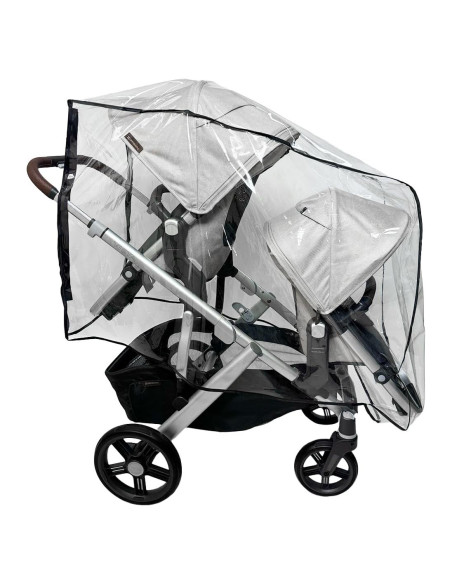 Funda de Lluvia y Viento SASHA para Cochecito Doble UPPAbaby Vista V2/V3 Funda de Lluvia y Viento SASHA para Cochecito Doble UPPAbaby Vista V2/V3