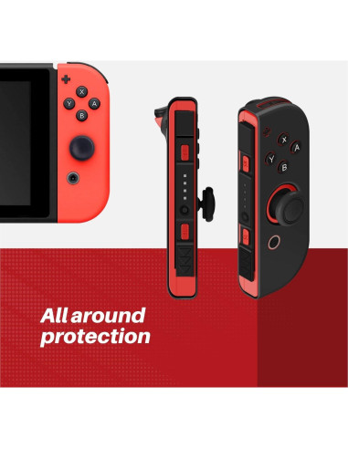 Funda de Silicona TNP para Joy-Con Nintendo Switch - Negro