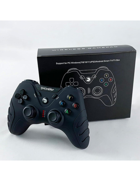 Controlador Inalámbrico DuLingKer para PC y PS3, Joystick con Vibración Doble y Efecto Hall Controlador Inalámbrico DuLingKer para PC y PS3, Joystick con Vibración Doble y Efecto Hall