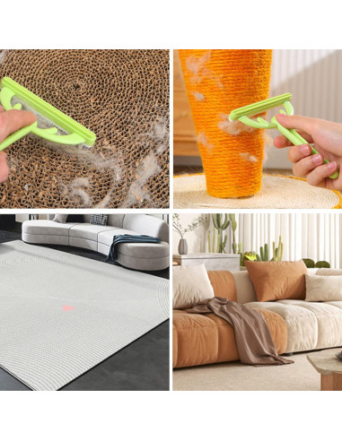 Cepillo Autolimpiante para Mascotas Myweyde 19.3cm Naranja