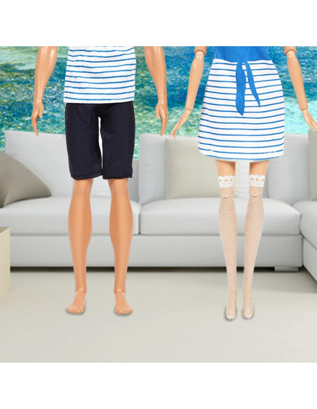 16 Pares de Medias de Encaje SOTOGO para Muñecas 27.94-30.48 cm 16 Pares de Medias de Encaje SOTOGO para Muñecas 27.94-30.48 cm