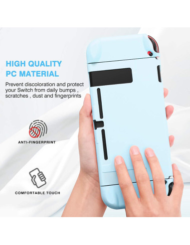 Funda Protectora DLseego para Controladores Joy-Con Switch - Azul