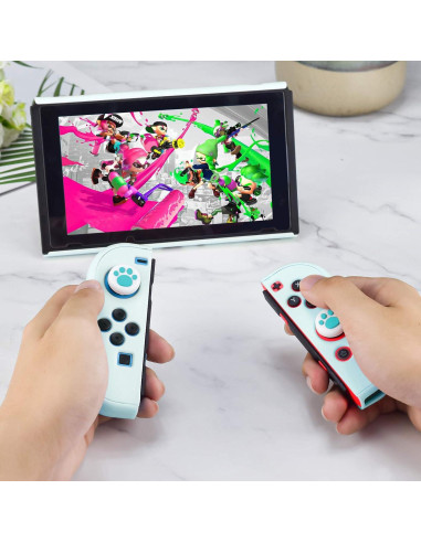 Funda Protectora DLseego para Controladores Joy-Con Switch - Azul