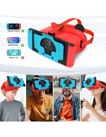 Auriculares VR TIMETOP para Nintendo Switch OLED - Lentes HD Ajustables Auriculares VR TIMETOP para Nintendo Switch OLED - Lentes HD Ajustables