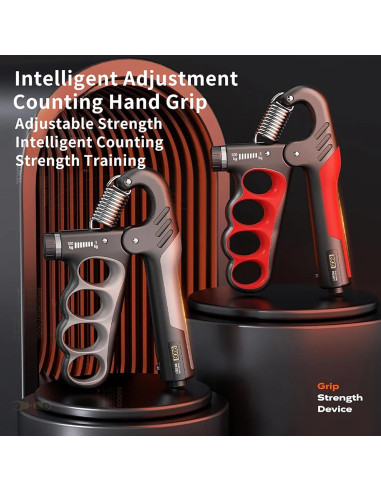 Fortalecedor de Agarre Hiyoga Ajustable 5-100KG Ergonómico