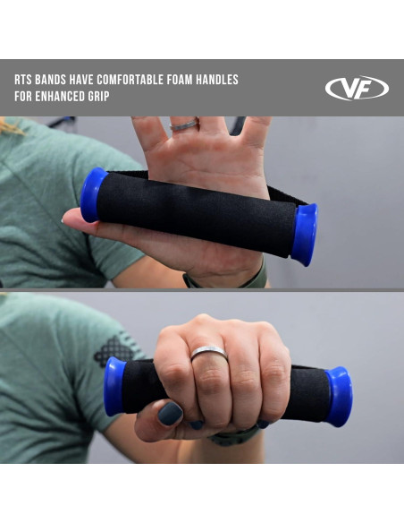 Bandas de Resistencia Valor Fitness 25 lb con Mangos Bandas de Resistencia Valor Fitness 25 lb con Mangos