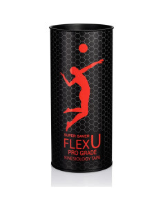Cinta de Kinesiología FlexU Rosa - 40 Tiras Pre-Cortadas 2