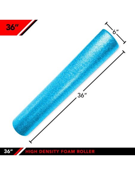 Rodillo de Espuma Alta Densidad JFIT 91 cm Azul Rodillo de Espuma Alta Densidad JFIT 91 cm Azul