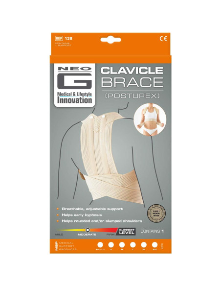 Faja Clavicular Neo G - Soporte Espalda Ajustable S - Beige Faja Clavicular Neo G - Soporte Espalda Ajustable S - Beige