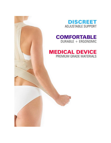 Faja Clavicular Neo G - Soporte Espalda Ajustable S - Beige
