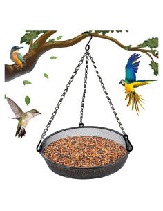 Comedero para Aves Colgante FLINTER - Metal 18x18 cm