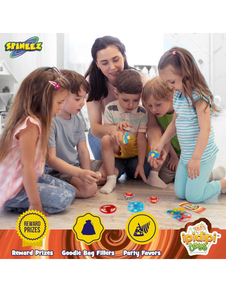 Trompos Giratorios Iluminados IPIDIPI TOYS - Paquete de 12 Trompos Giratorios Iluminados IPIDIPI TOYS - Paquete de 12