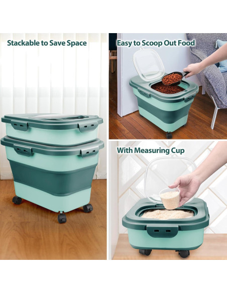 Contenedor Plegable de Almacenamiento para Comida Viretec 20L Contenedor Plegable de Almacenamiento para Comida Viretec 20L