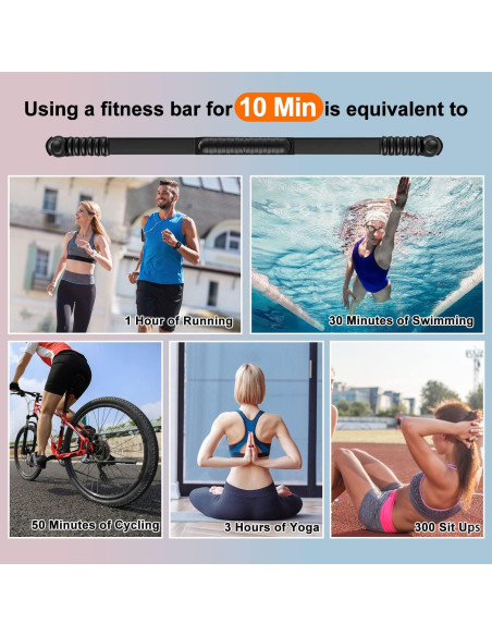 Barra de Ejercicio Fitness Warm Y, 91.4 cm, Fibra de Vidrio Barra de Ejercicio Fitness Warm Y, 91.4 cm, Fibra de Vidrio