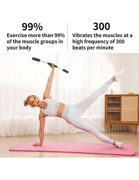 Barra de Ejercicio Fitness Warm Y, 91.4 cm, Fibra de Vidrio Barra de Ejercicio Fitness Warm Y, 91.4 cm, Fibra de Vidrio