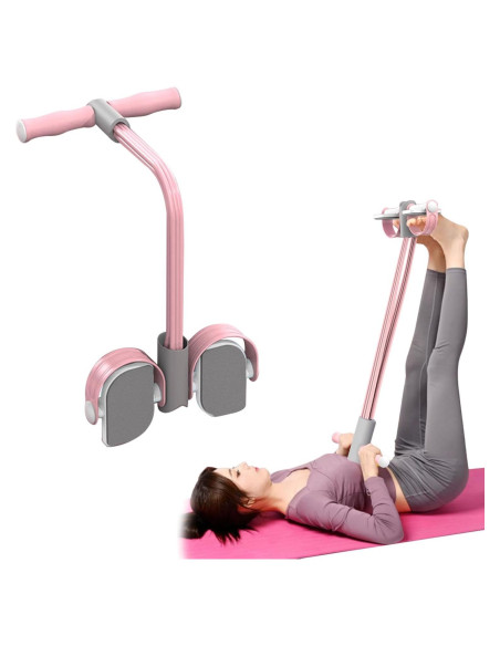 Entrenador Abdominal Pilarmuture con Banda de Resistencia Rosa Entrenador Abdominal Pilarmuture con Banda de Resistencia Rosa