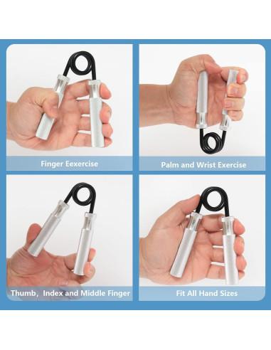 Fortalecedor de Agarre SEEPROS 100-200 kg Metal Antideslizante