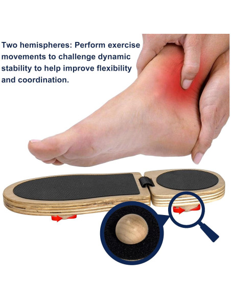 Entrenador de Fuerza para Tobillo VINJOE WQ - Tabla de Equilibrio Antideslizante Entrenador de Fuerza para Tobillo VINJOE WQ - Tabla de Equilibrio Antideslizante