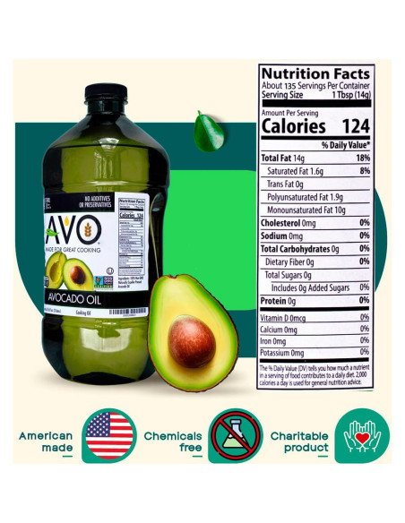 Aceite de Aguacate AVO No OGM 2000 ml Sin Conservantes Aceite de Aguacate AVO No OGM 2000 ml Sin Conservantes