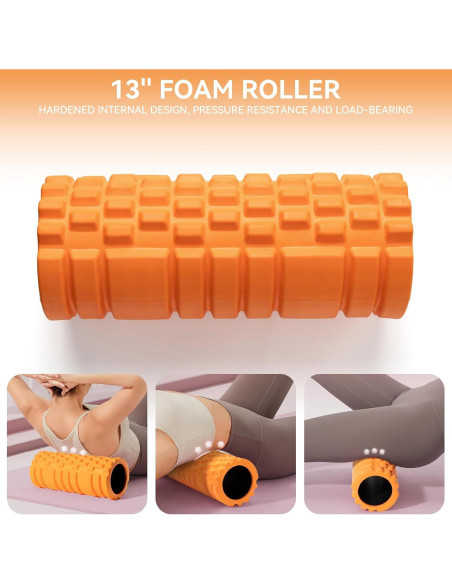 Set de Rodillos de Espuma 5 en 1 Krightlink para Masaje Muscular Set de Rodillos de Espuma 5 en 1 Krightlink para Masaje Muscular
