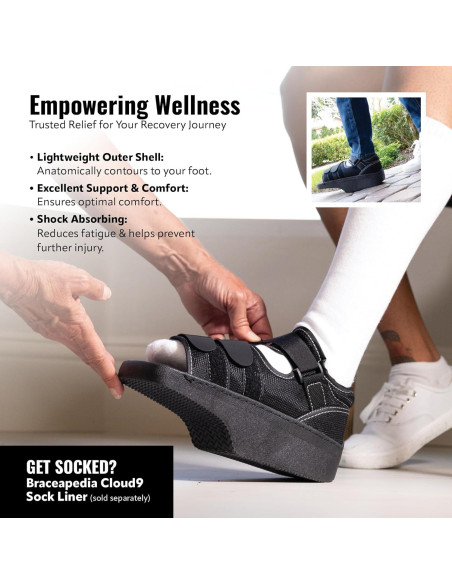 Zapato Post-Operativo Wedge Braceapedia Talla XS Zapato Post-Operativo Wedge Braceapedia Talla XS