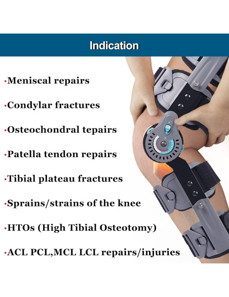 Férula de Rodilla Komzer ROM Ajustable para Lesiones Férula de Rodilla Komzer ROM Ajustable para Lesiones
