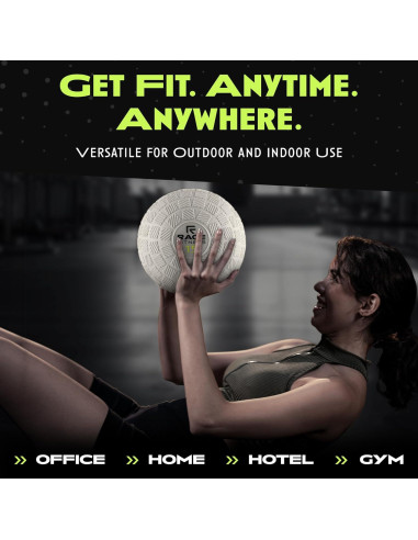 Bola de Slam Rage Fitness 6,80 kg - Agarre Firme Gris