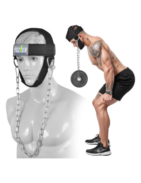 Arnés para Cuello POZTEV con Cadena Ajustable - Fortalece Músculos Arnés para Cuello POZTEV con Cadena Ajustable - Fortalece Músculos