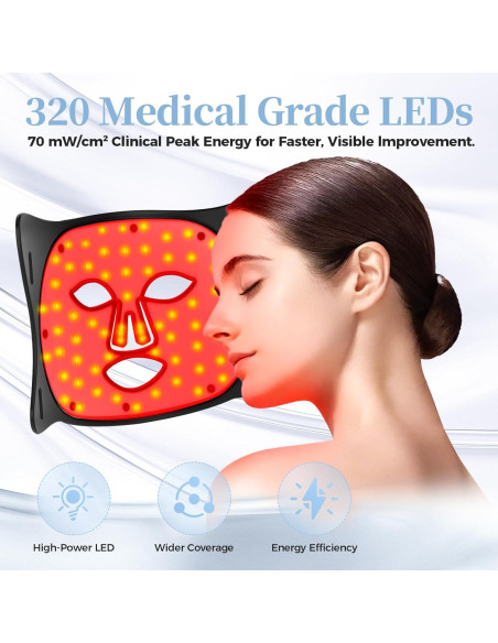 Máscara de Terapia de Luz Roja Lovsheme - Rejuvenecimiento Facial Máscara de Terapia de Luz Roja Lovsheme - Rejuvenecimiento Facial