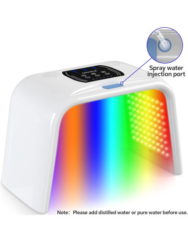 Máscara de Terapia de Luz LED Holsn G7 7 Colores con Spray