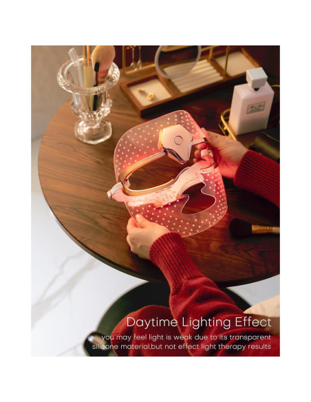 Máscara de Terapia de Luz Roja Inalámbrica NEWKEY MJ-06 10 Minutos Máscara de Terapia de Luz Roja Inalámbrica NEWKEY MJ-06 10 Minutos